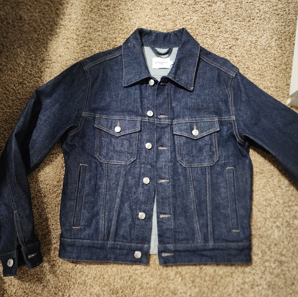 Maison Kitsun Trucker Denim Jacket Blue - image 1